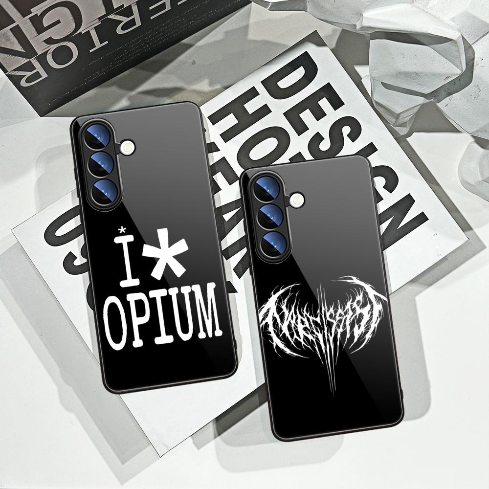 Pc Case Tempered Glass - غطاء هاتف O-Opium Rap Playboi Carti