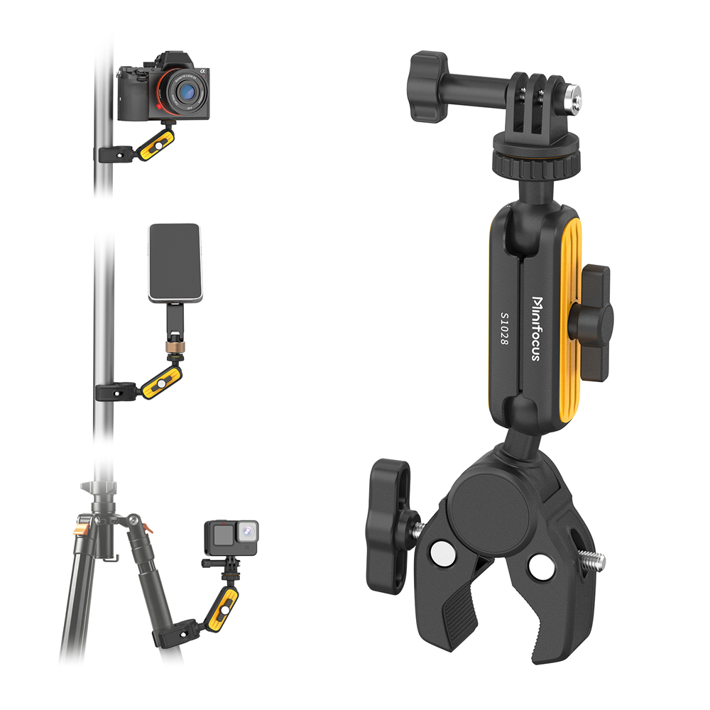 Dual Monitor Arm - مشبك فائق مع دوران 360 درجة