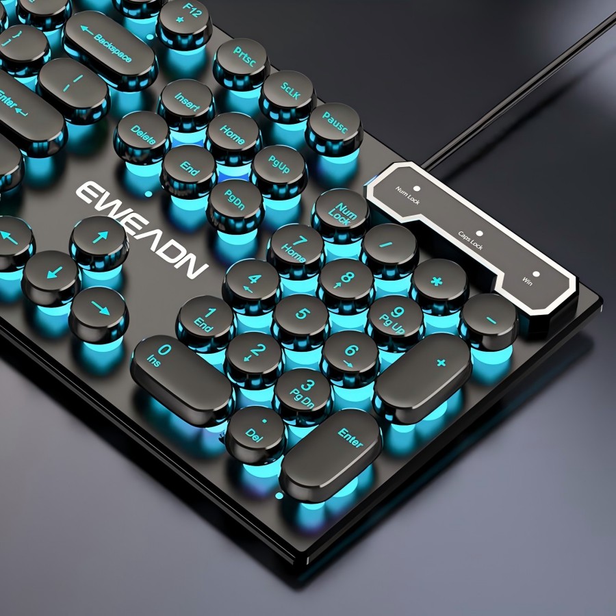 Pc Gaming Handheld - لوحة مفاتيح ألعاب الآلة الكاتبة EWEADN،