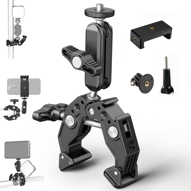 Dual Monitor Arm - مشبك ألومنيوم عالمي فائق التحمل مع
