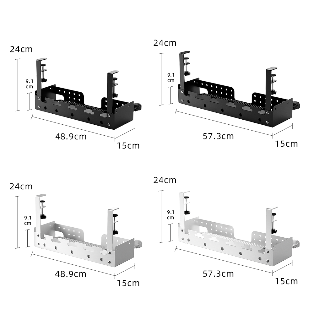 Desk Cable Organizer - منظم كابلات تحت المكتب بدون حفر،