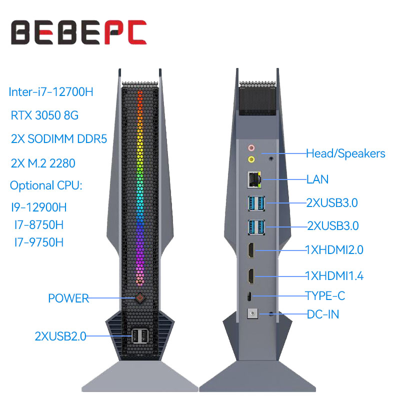 Pc Gaming On Wifi - كمبيوتر ألعاب صغير Intel Core i7-12700H
