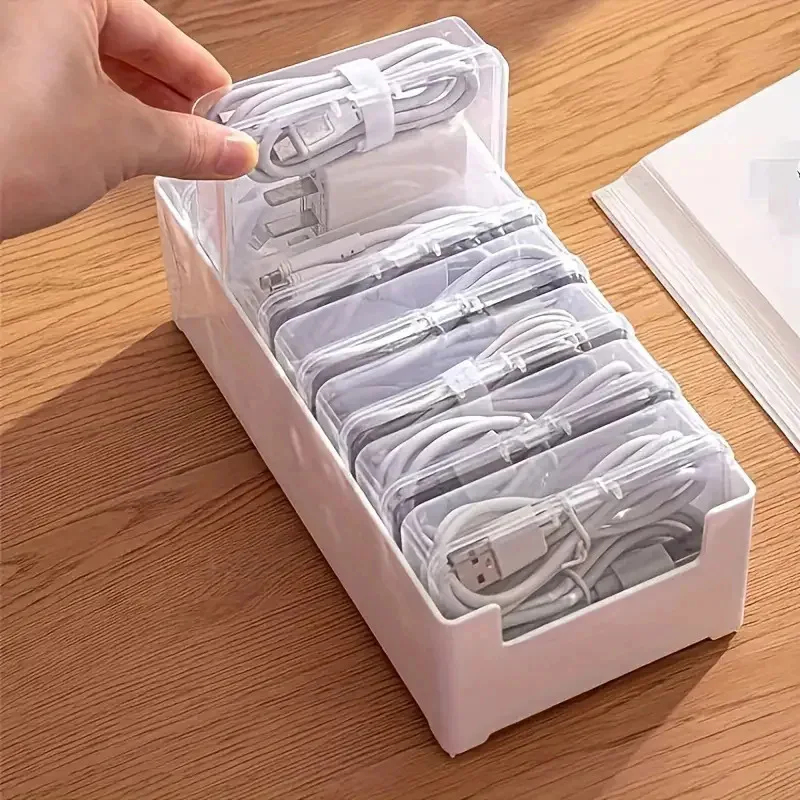 Desk Cable Organizer - صندوق منظم لكابلات البيانات، صندوق تخزين