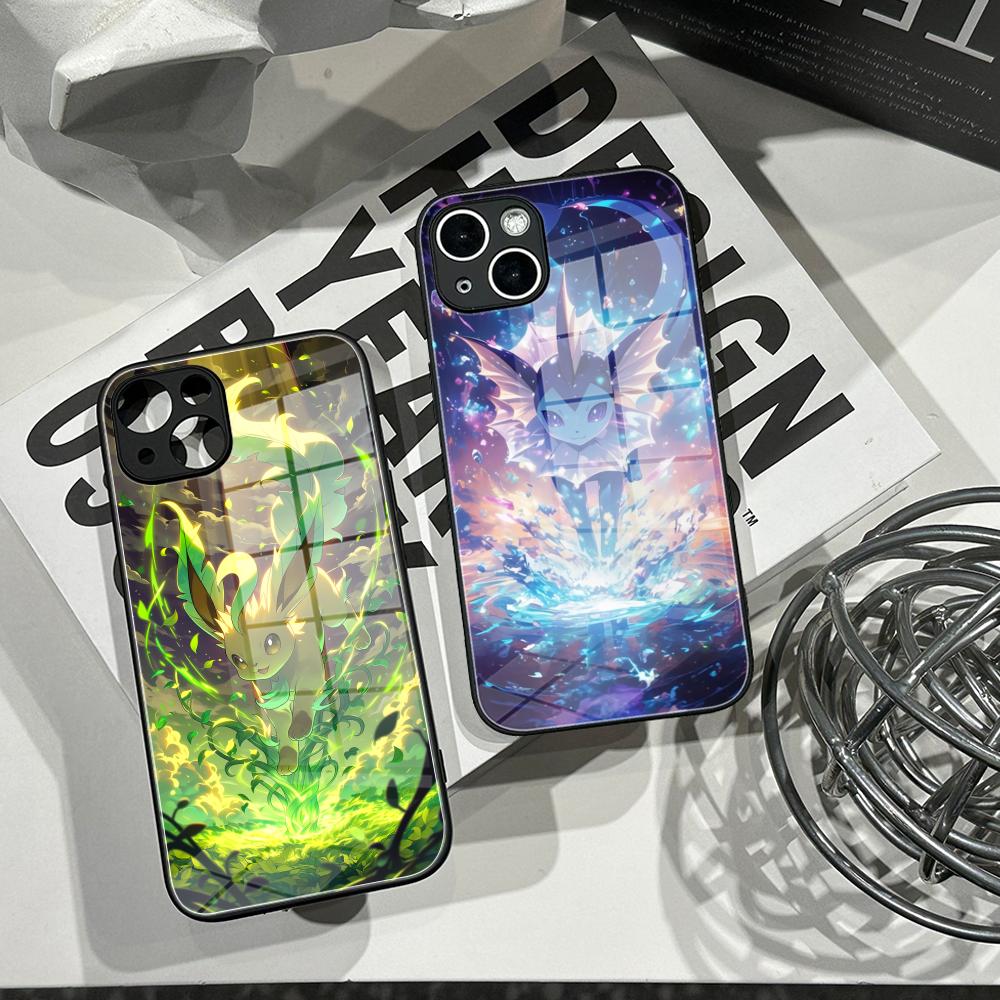 Pc Case Tempered Glass - غطاء هاتف P-Pokemons مع غلاف زجاجي