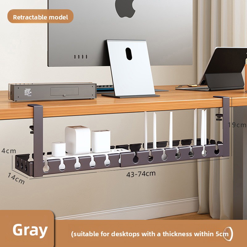 حامل كابلات معدني قابل للسحب ب - مراجعة Desk Cable Organizer وسعره