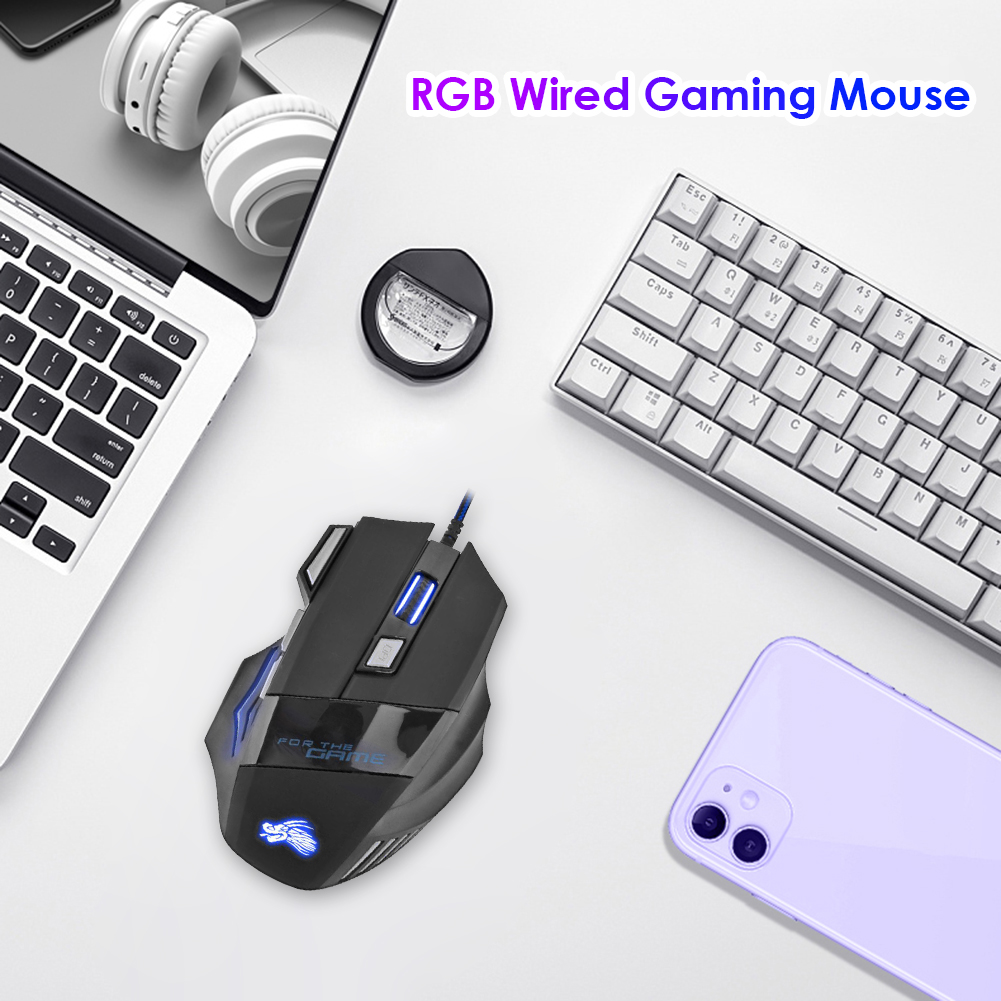 فأرة ألعاب بصرية سلكية للكمبيو - مراجعة Pc Gaming Desktop وسعره
