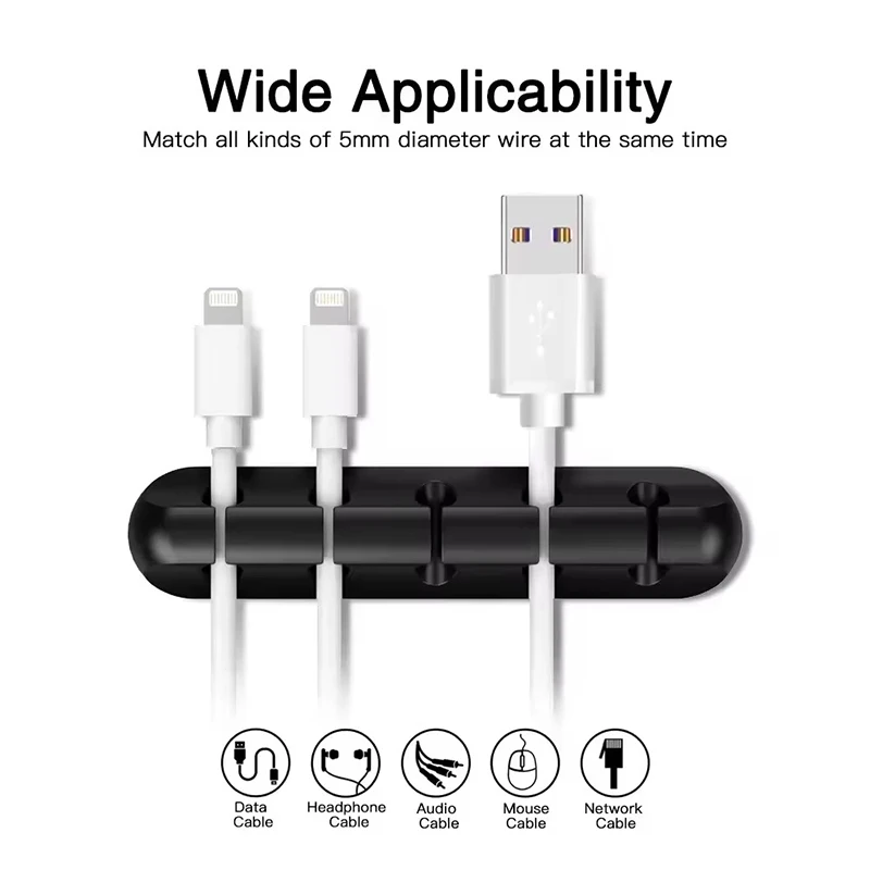 مشبك سيليكون لتنظيم كابلات USB - مراجعة Desk Cable Organizer وسعره