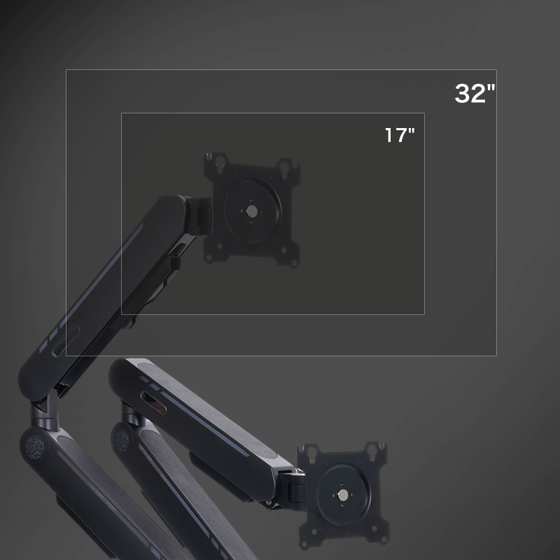 حامل مكتب جديد بذراع مزدوج قاب - مراجعة Dual Monitor Arm وسعره