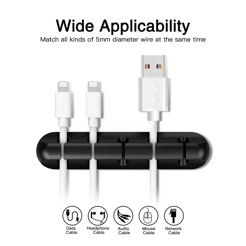 مشبك سيليكون لتنظيم كابلات USB - مراجعة Desk Cable Organizer وسعره
