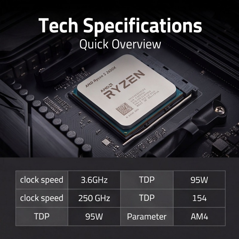معالج AM4 Socket CPU R5 2600X  - مراجعة Pc Gaming Desktop وسعره