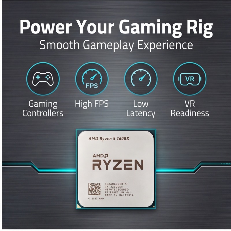 معالج AM4 Socket CPU R5 2600X  - مراجعة Pc Gaming Desktop وسعره