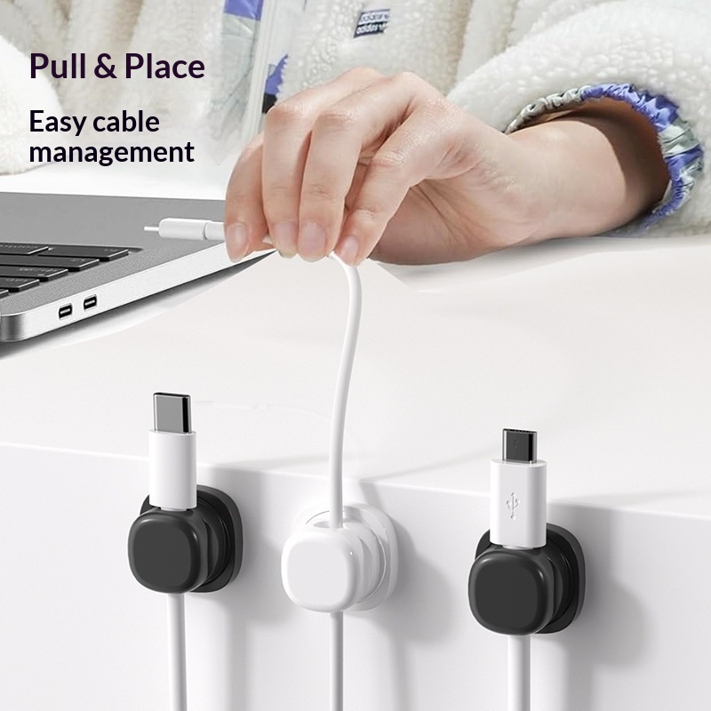 6 قطع منظم كابلات متعدد الألوا - مراجعة Desk Cable Organizer وسعره