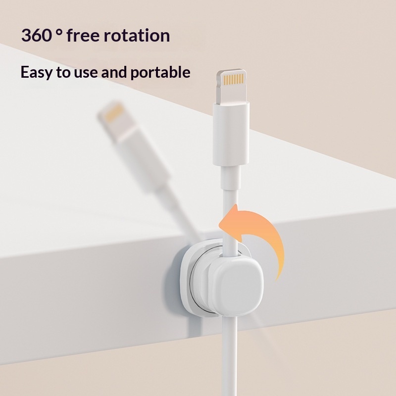 6 قطع منظم كابلات متعدد الألوا - مراجعة Desk Cable Organizer وسعره