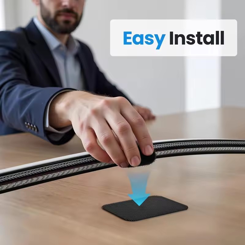 حاملات كابلات لاصقة تحت المكتب - مراجعة Desk Cable Organizer وسعره