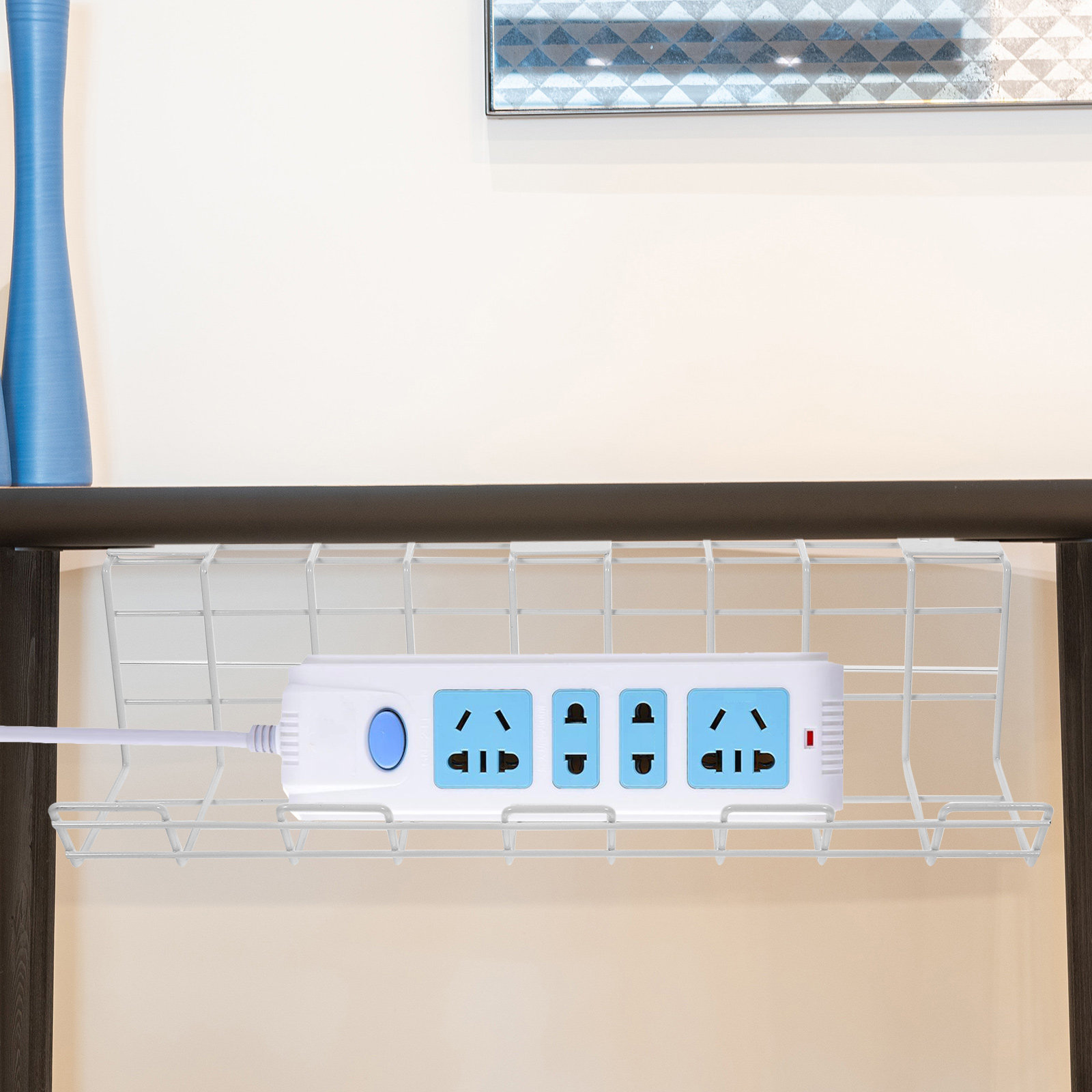 منظم كابلات تحت المكتب من قطعت - مراجعة Desk Cable Organizer وسعره