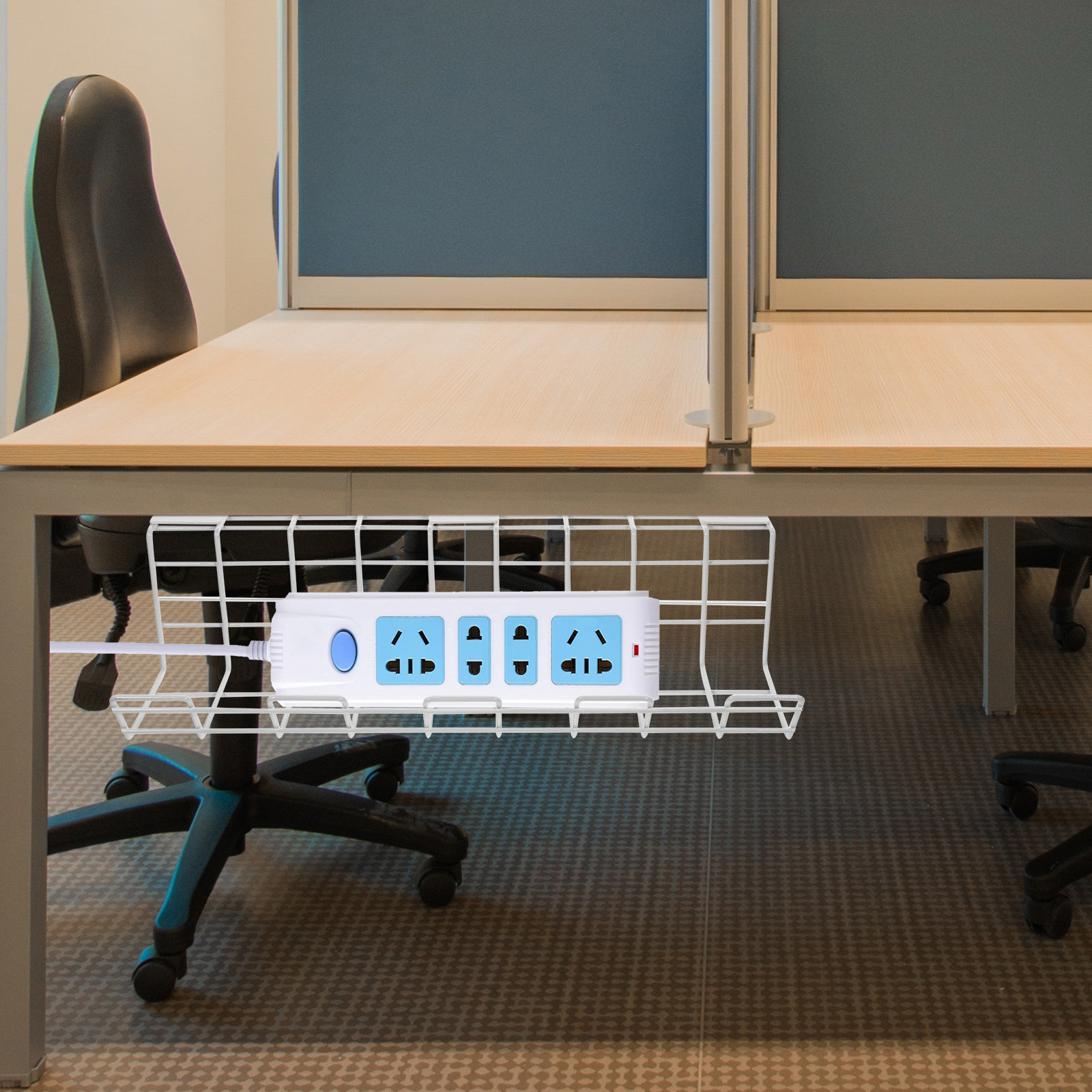 منظم كابلات تحت المكتب من قطعت - مراجعة Desk Cable Organizer وسعره