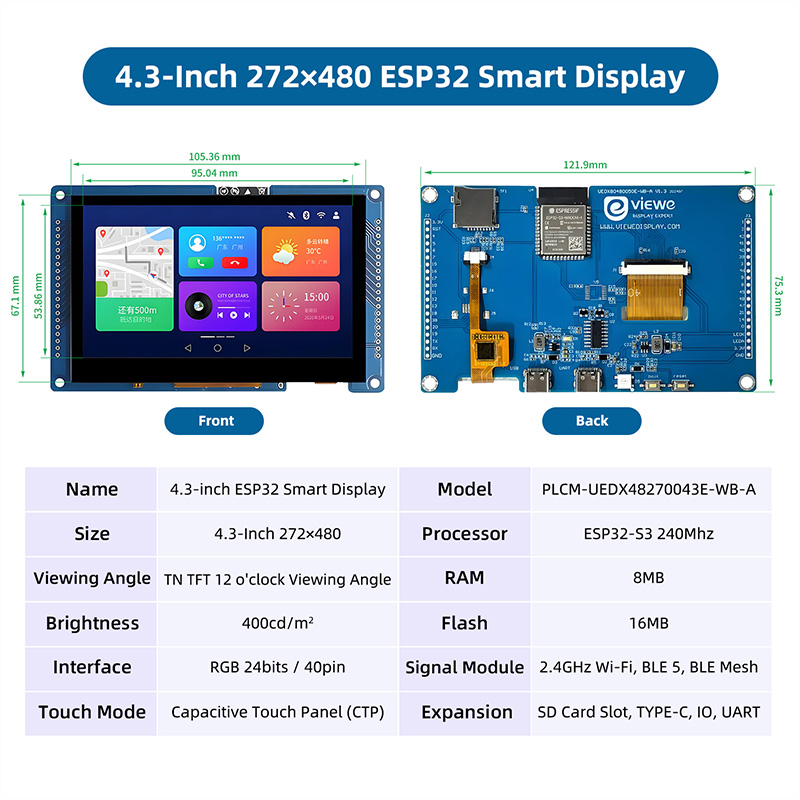 لوحة تطوير ESP32 S3 بشاشة لمس  - مراجعة Dual Monitor Arm وسعره