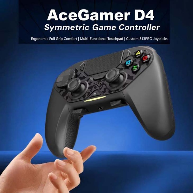 وحدة تحكم لاسلكية AceGamer D4  - مراجعة Pc Gaming Lounge وسعره