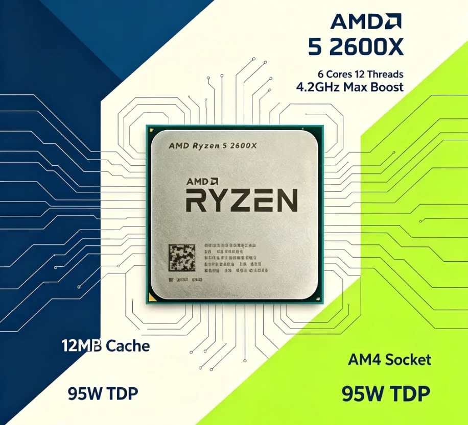 معالج سطح المكتب AMD R5 2600X  - مراجعة Pc Gaming Desktop وسعره