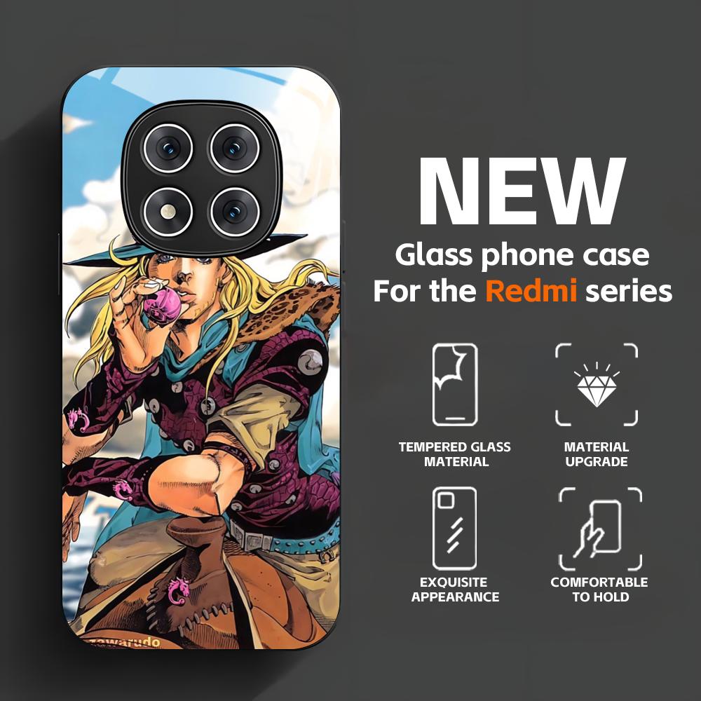 غطاء هاتف أنيمي JOJO Steel Bal - مراجعة Pc Case Tempered Glass وسعره