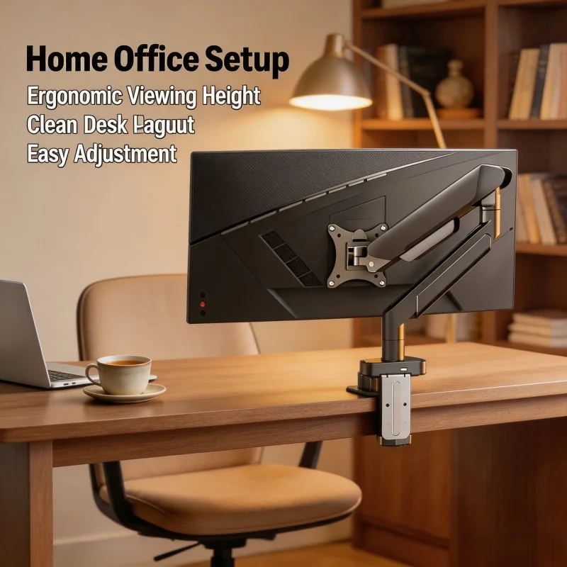 حامل شاشة أحادي للشاشات من 14  - مراجعة Dual Monitor Arm وسعره