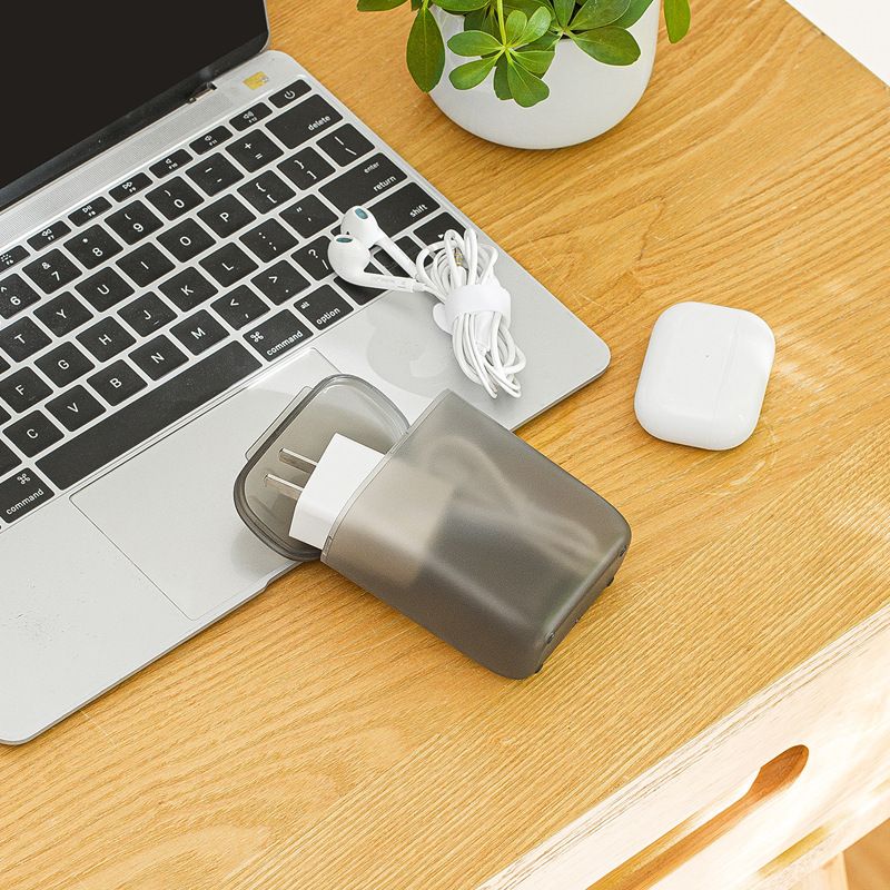 صندوق تخزين شفاف لتنظيم الكابل - مراجعة Desk Cable Organizer وسعره