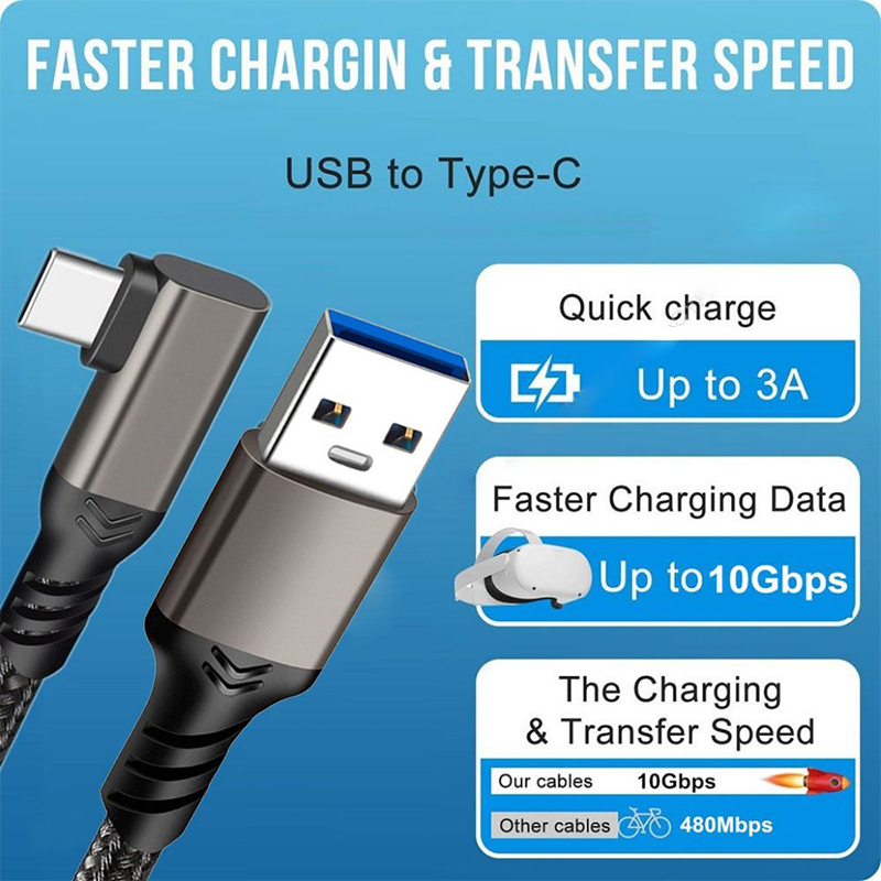 كابل USB 3.2 Gen 2 Elbow 10Gbp - مراجعة Vr Headset Pc وسعره